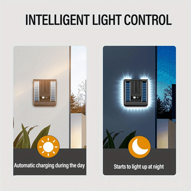 Solar Motion Sensor Outdoor Wall Light - Waterproof - InspiredGrabs.com